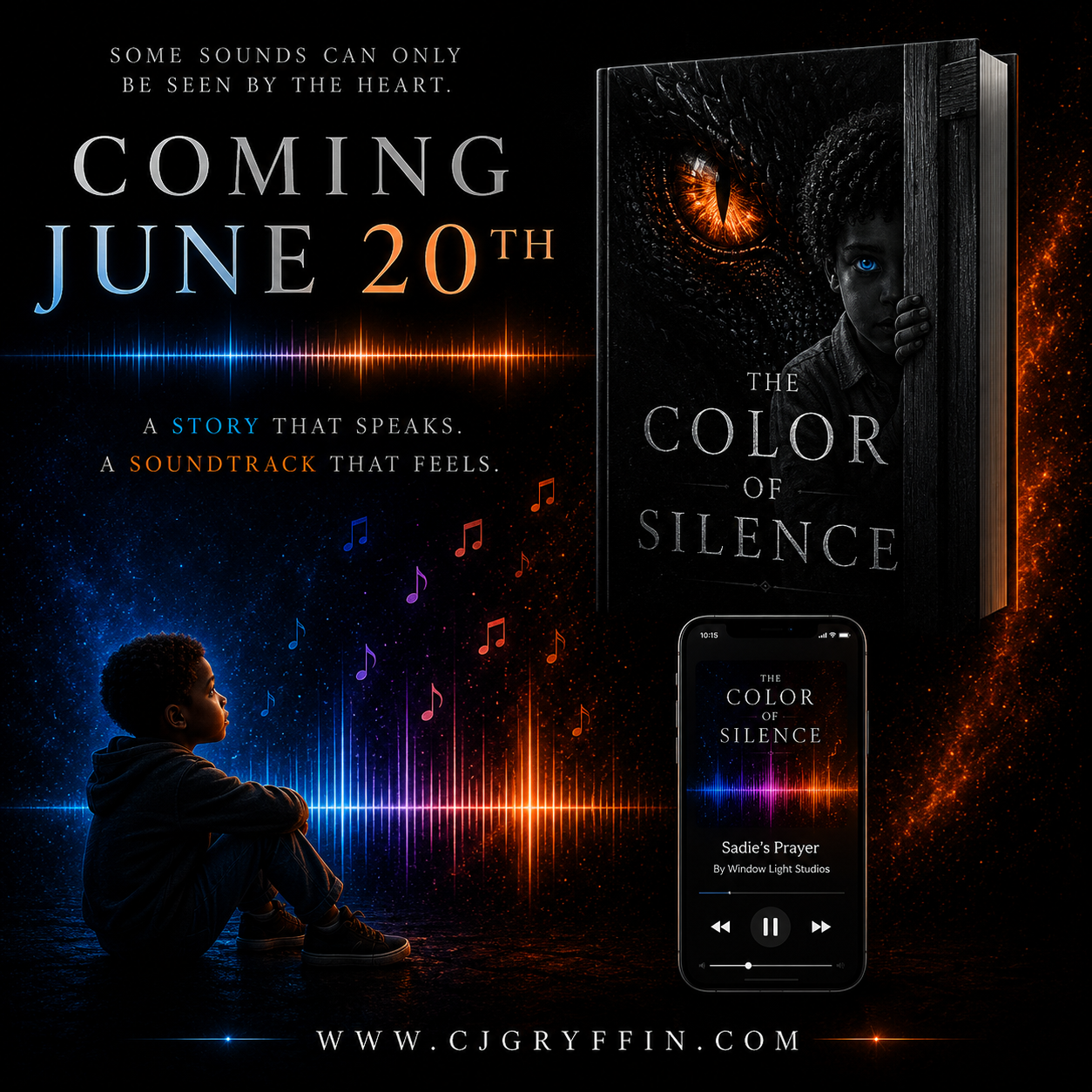 The Color of Silence book and soundtrack release artwork